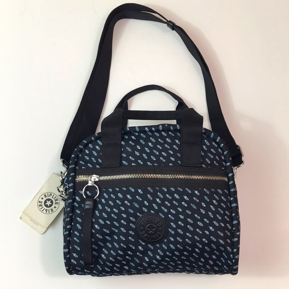 Kipling Navy with Light Blue Dot Crossbody Bag